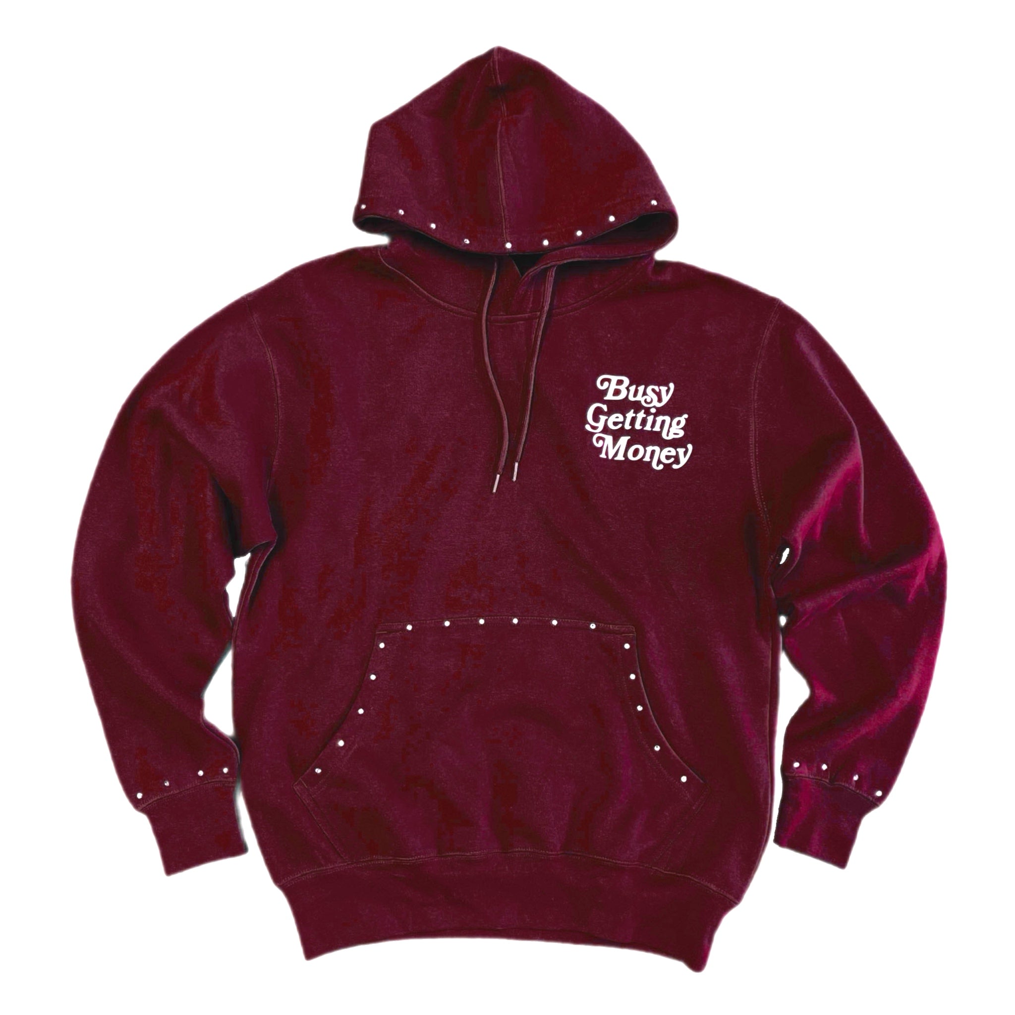 Busy Getting Money®
 “Signature Logo” Rhinestone Hoodie