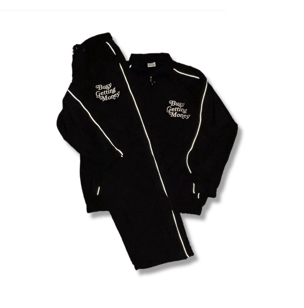 BGM Crinkle Nylon Sweatsuit