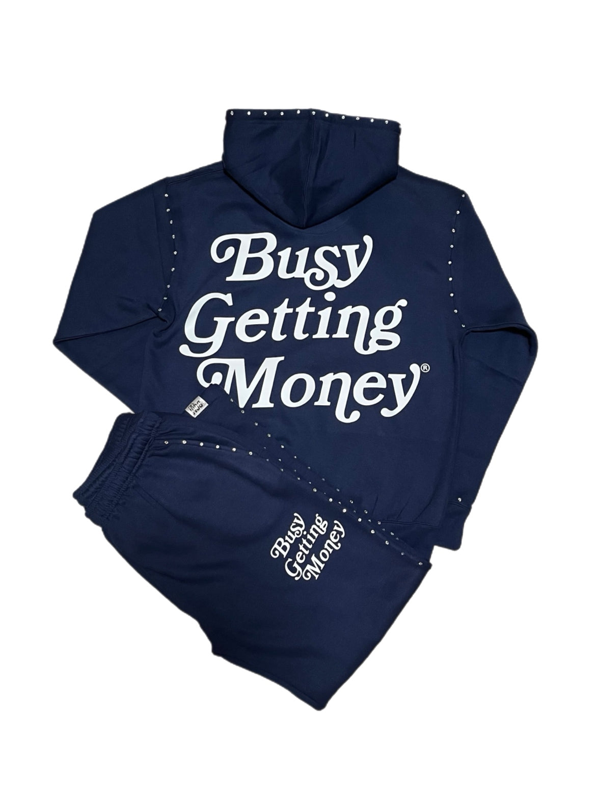 Busy Getting Money®
 “Signature Logo” Rhinestone Sweatsuit