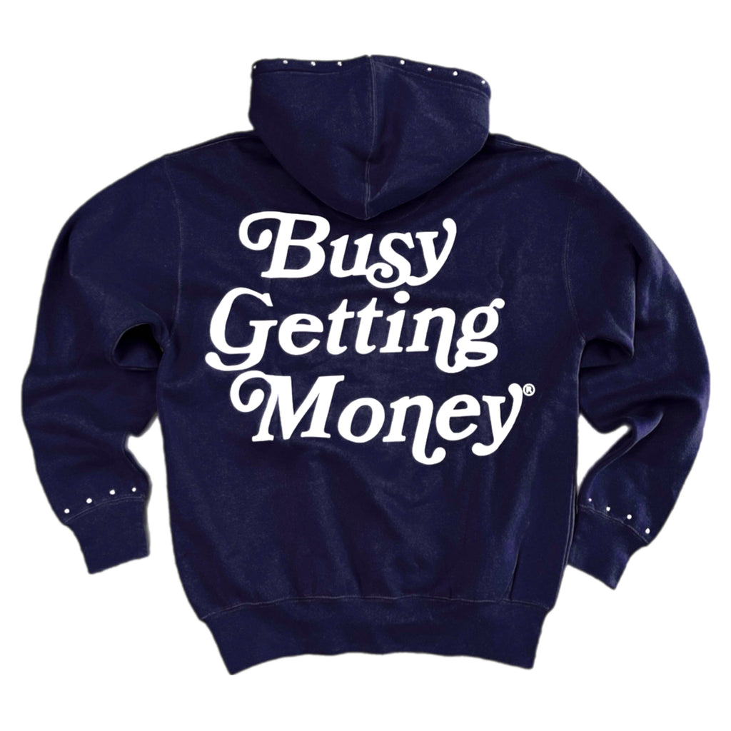 Busy Getting Money®
 “Signature Logo” Rhinestone Hoodie
