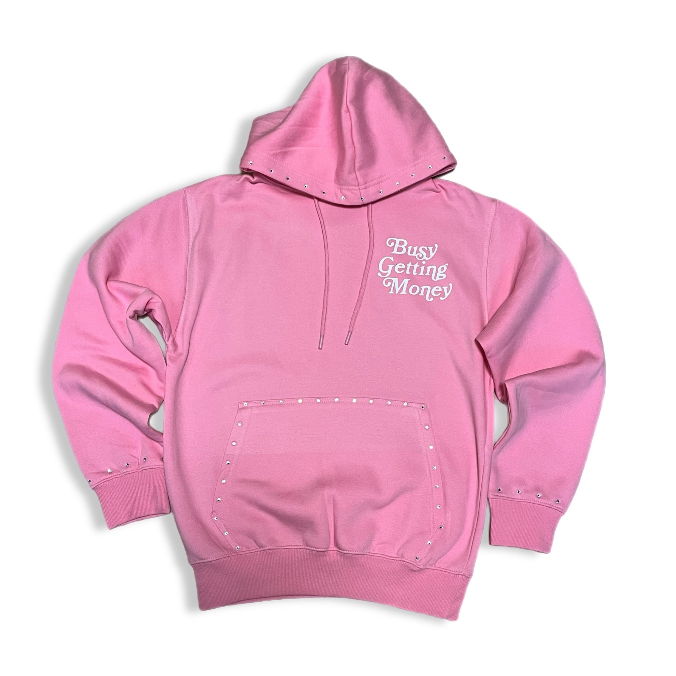 Busy Getting Money®
 “Signature Logo” Rhinestone Hoodie