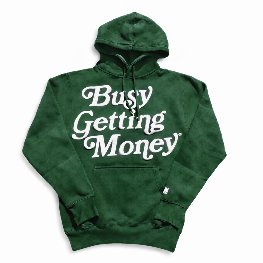 Busy Getting Money®
 “3D  Puff Print Logo”Hoodie