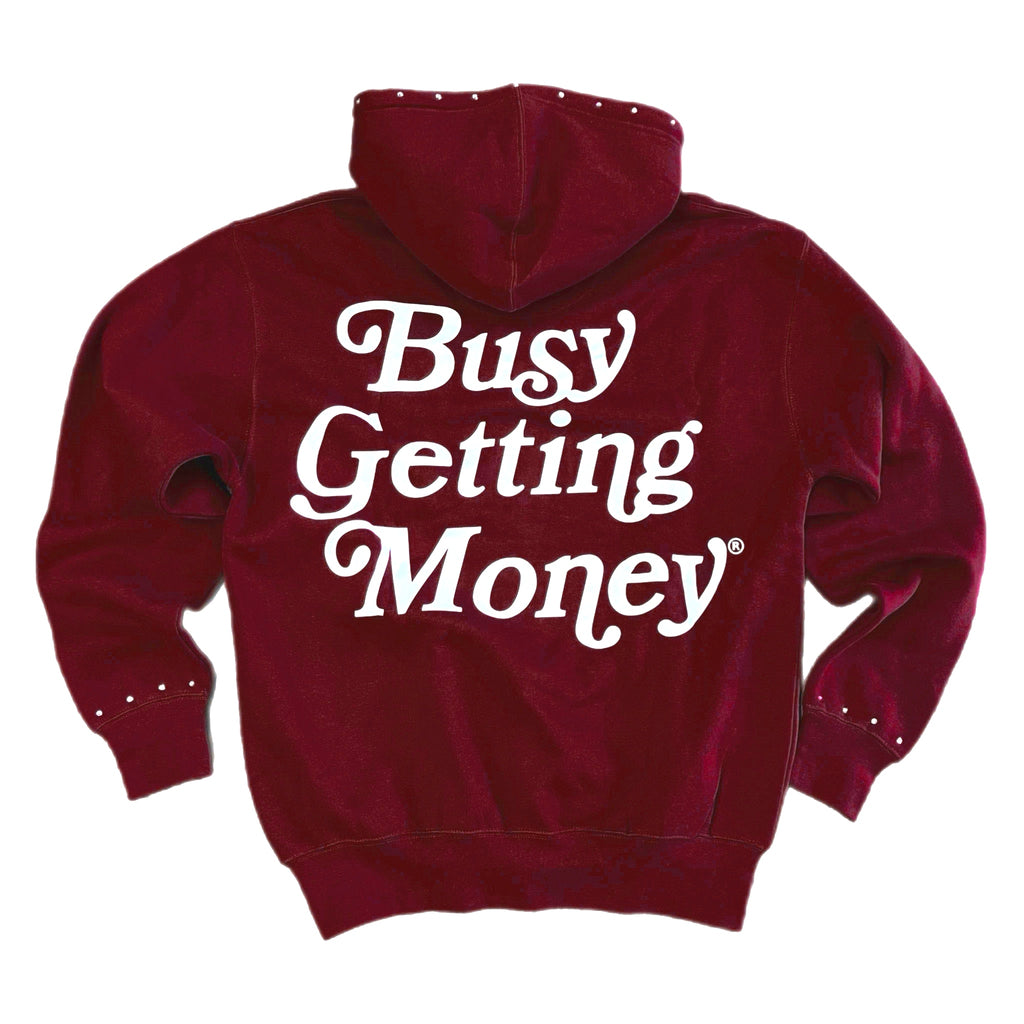 Busy Getting Money®
 “Signature Logo” Rhinestone Hoodie