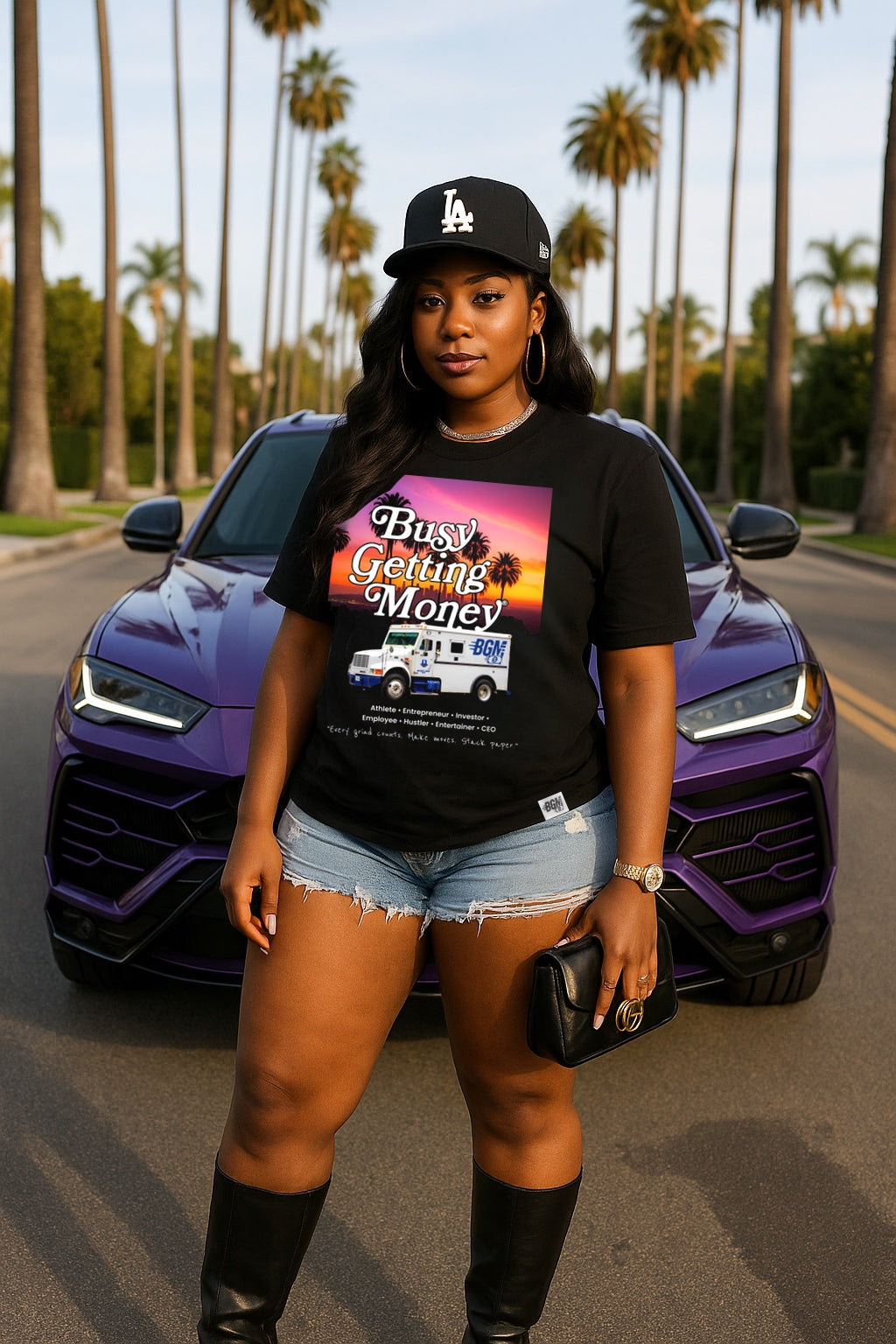 Busy Getting Money®
 “Every Grind Counts” Unisex Tee