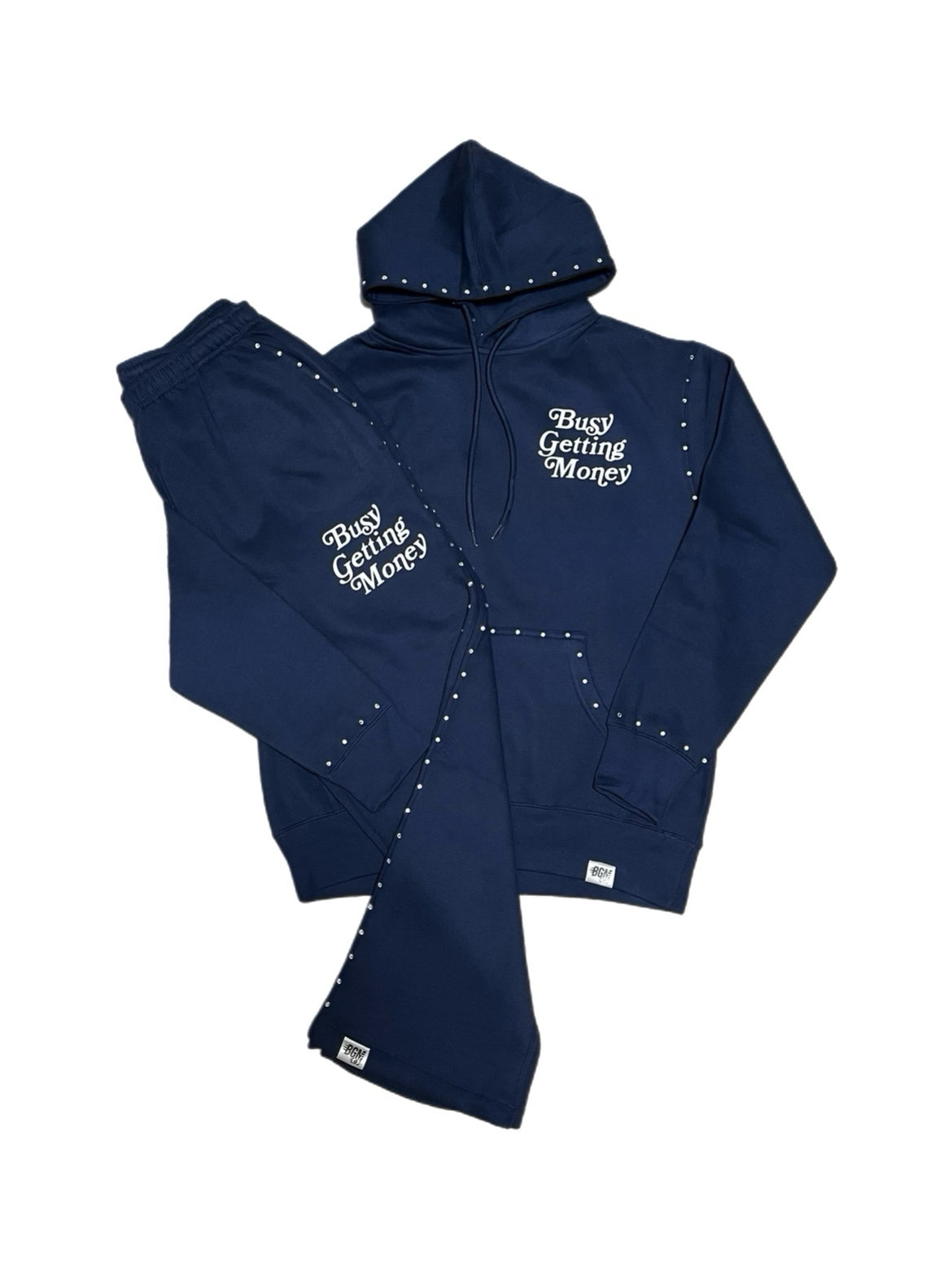 Busy Getting Money®
 “Signature Logo” Rhinestone Sweatsuit