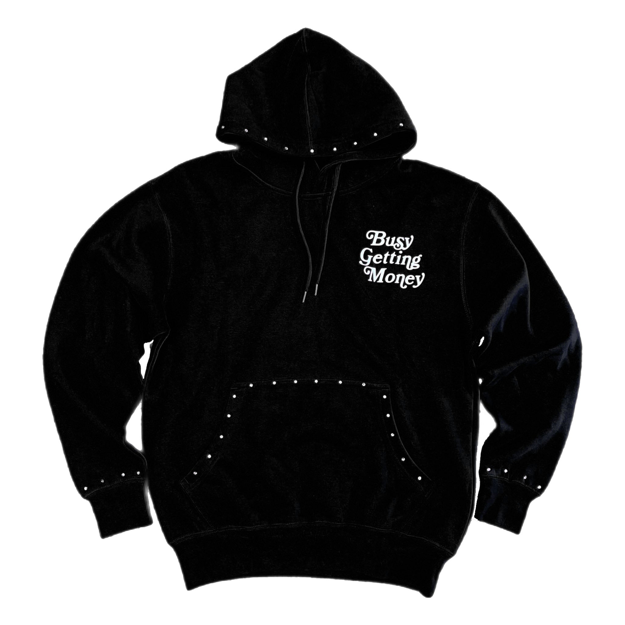 Busy Getting Money®
 “Signature Logo” Rhinestone Hoodie