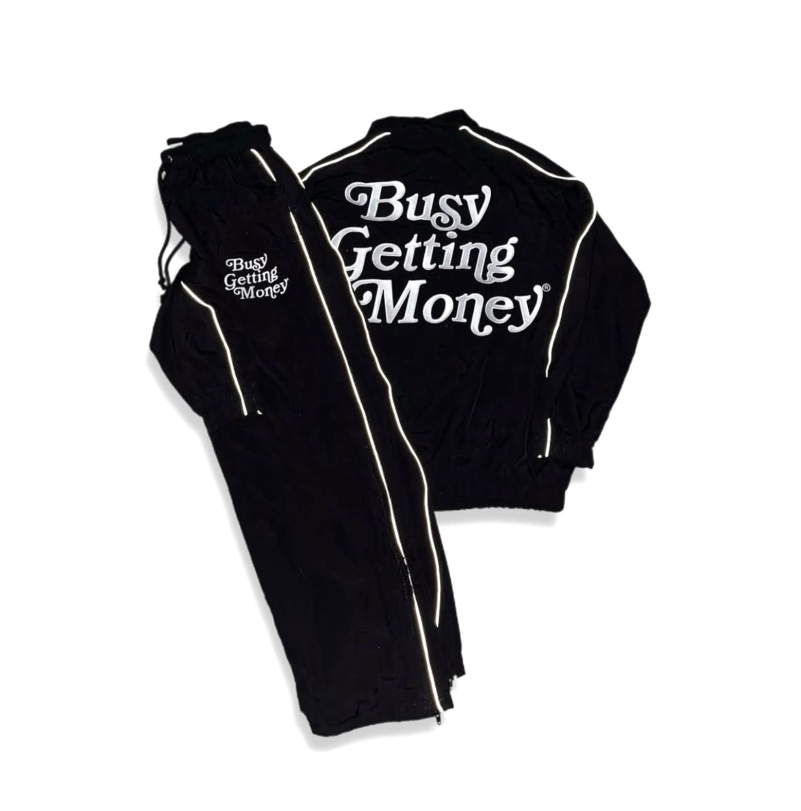 BGM Crinkle Nylon Sweatsuit