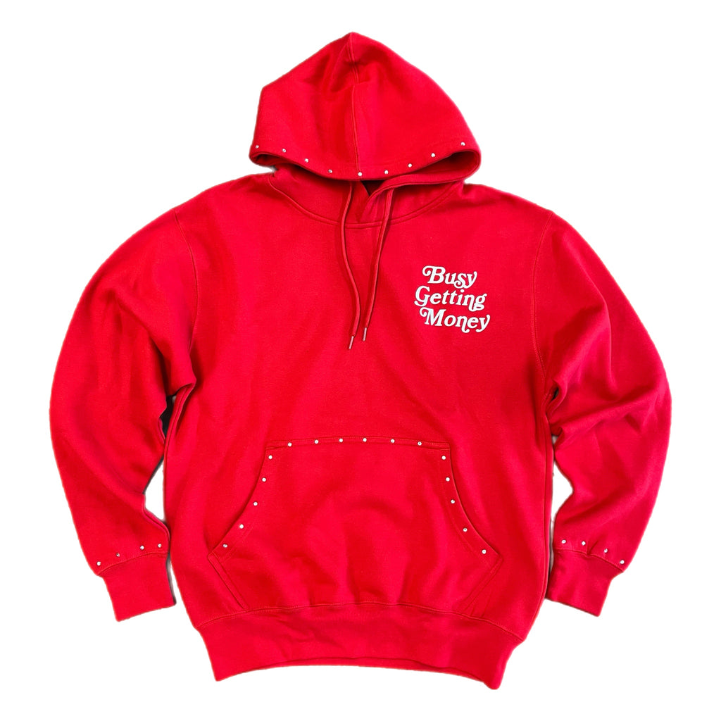 Busy Getting Money®
 “Signature Logo” Rhinestone Hoodie