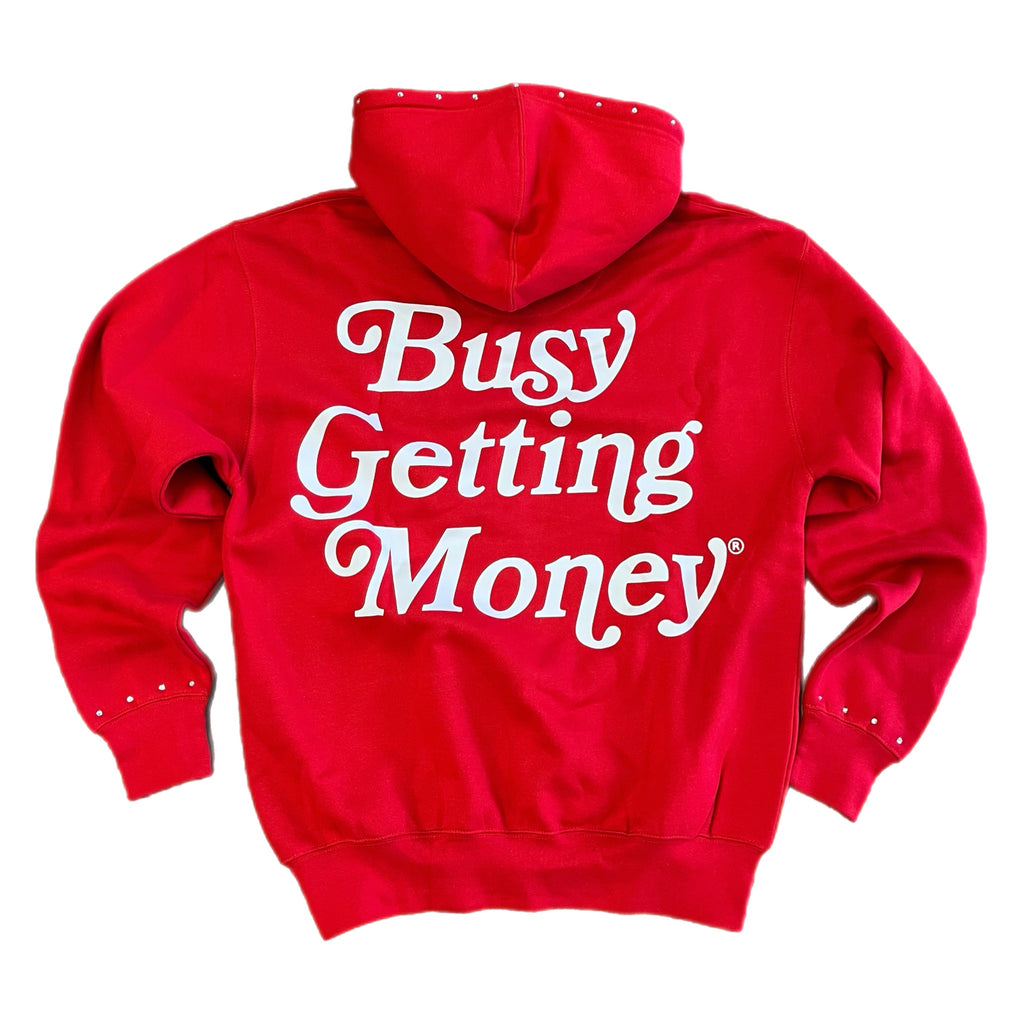 Busy Getting Money®
 “Signature Logo” Rhinestone Hoodie